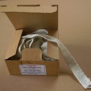 FIRETEX Keramikfaser-band/Inconelldraht  Fire-Ceram-Tape  FCT-IN-50x2B5 / 50x2 mm / 5 Meter