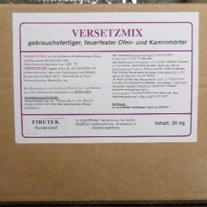 FIRETEX- Versetzmix Schamottemörtel hydr. 20 kg Eimer